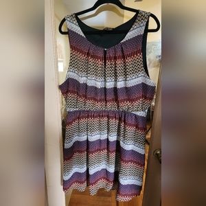 Love Cameron Geometric Print Dress  3x